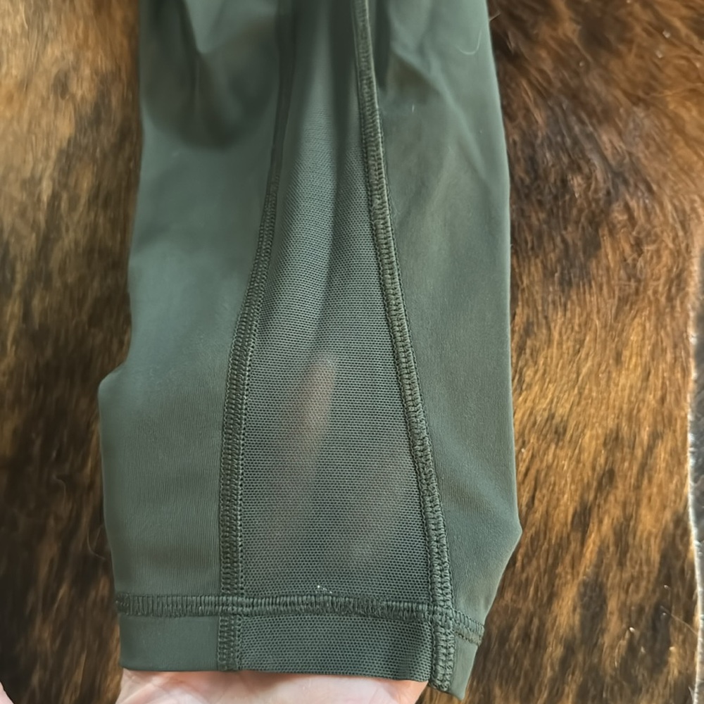 Lululemon Olive Green High-Waisted Leggings - Picture 2 of 5